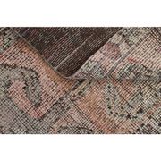 1970s Turkish Oushak Handmade Wool Cotton Orange Runner Rug 91x291