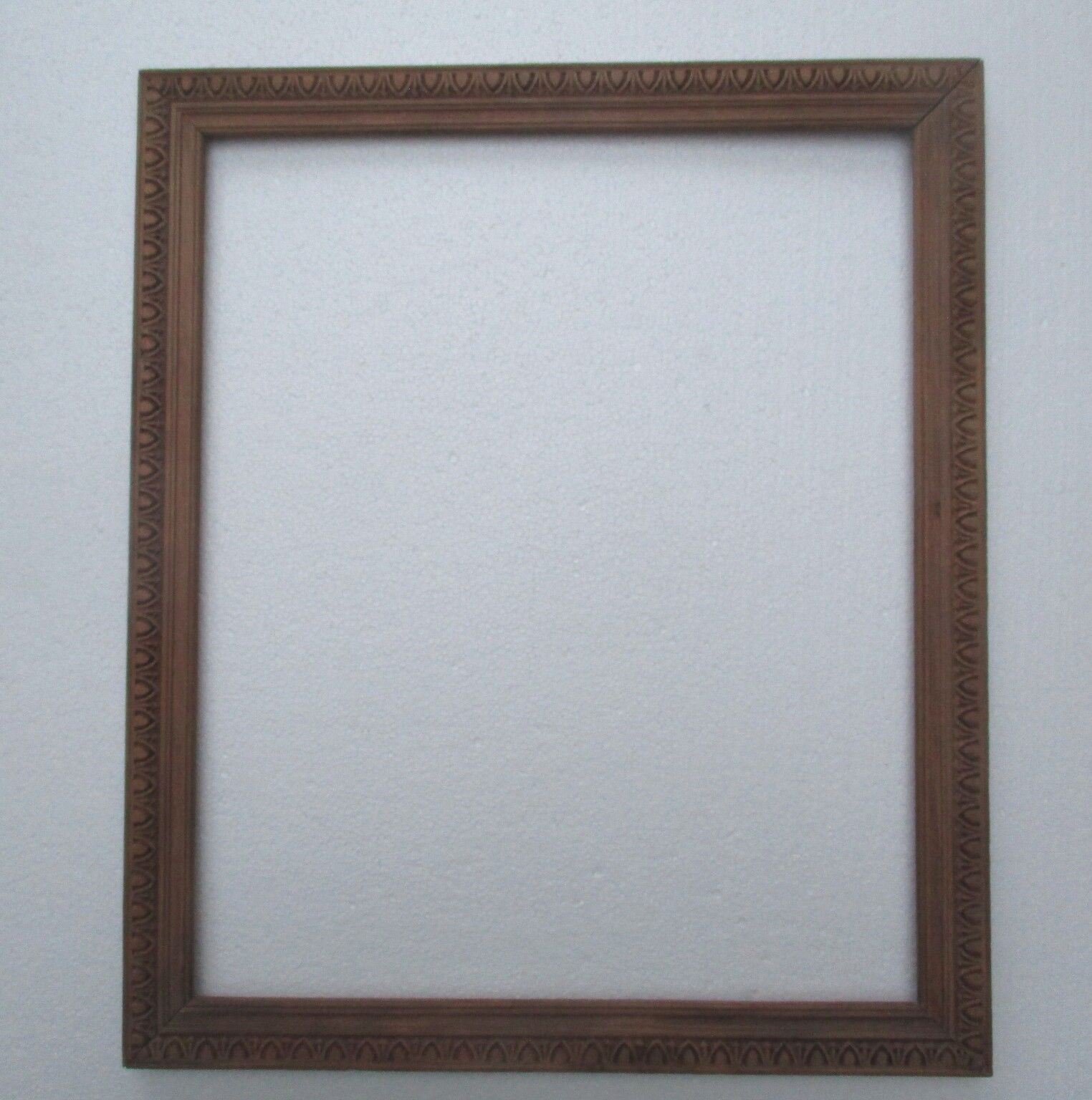 Pair of old wooden frames, oves decoration