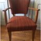 Pair of bridge chairs "mustache"