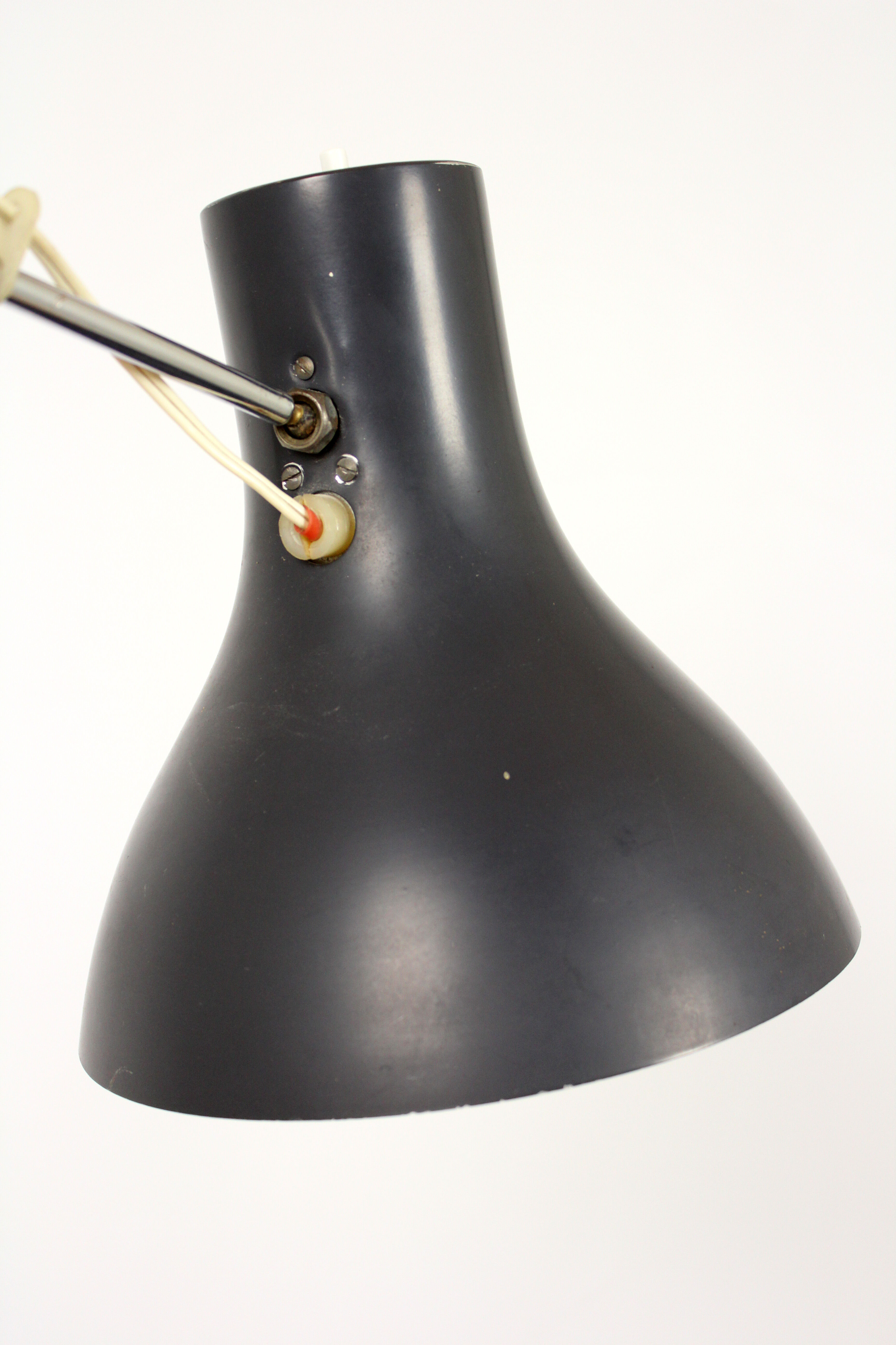 industrial table lamp by Josef Hurka for Napako, 1960
