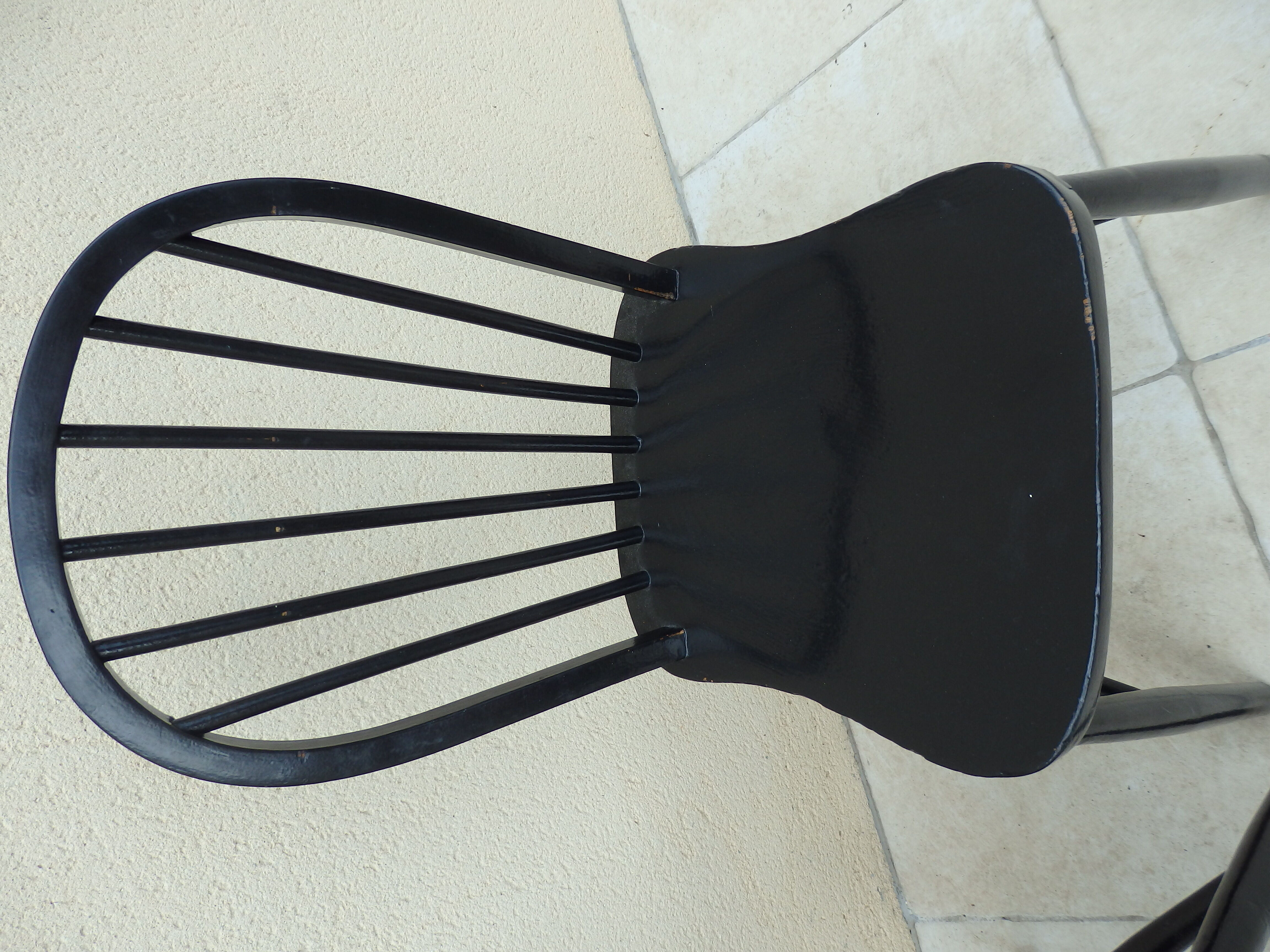 Paire de chaise Windsor pour Ercol vintage noire