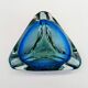 Cendrier, vide-poche triangulaire en verre de Murano, Italie années 1960