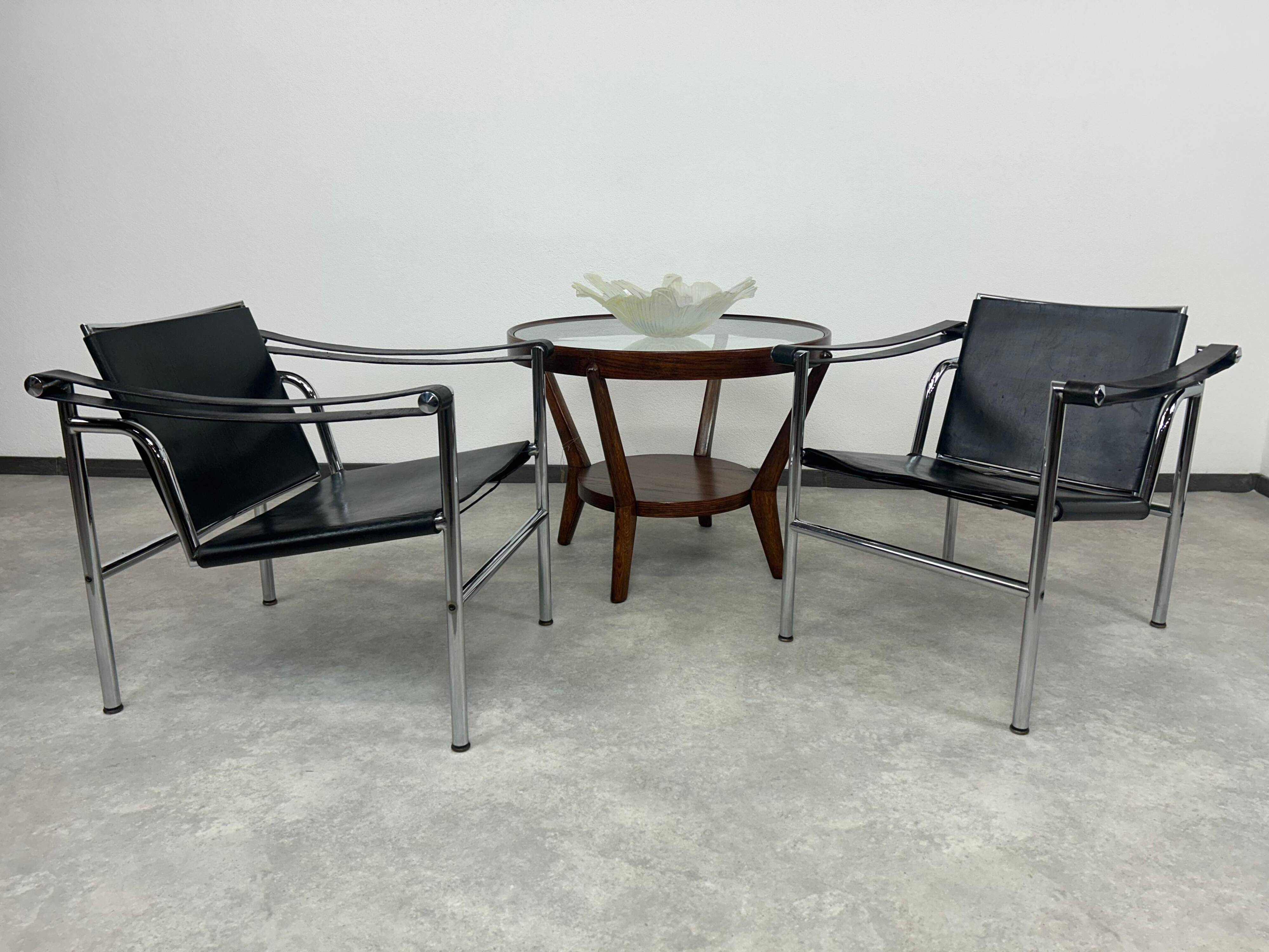 Chaises Bauhaus LC1 par Le Corbusier pour Cassina