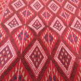 Traditional red carpet handmade in pure wool 120x225cm