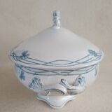 Sarreguemines iron earth soup tureen