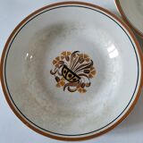 Set of 5 soup plates – Creil & Montereau – Œillet model