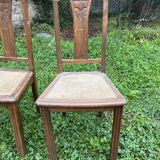 Paire de chaises ancienne en bois