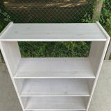 Scandinavian solid wood beige bookcase