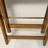 4 foldable chairs in vintage wood