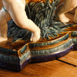 Majolica cherub cut