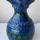 Blue ceramic pitcher Aldo Londi