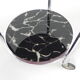 Art deco coffee table in bauhaus style with 2 glass tops and castors