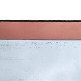 Amber-Colored Mirror with Visor, Jacques Adnet Style, Circa 1950