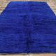 Blue Majorelle rug in natural wool 300x200cm