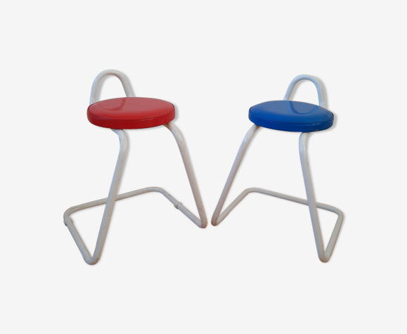 Paire de tabourets vintage