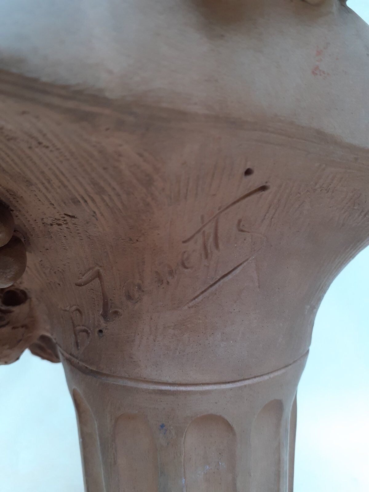 Buste de Bacchus enfant en terre cuite