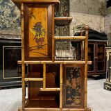 Japanese-style cabinet attributed to Perret and Vibert from the Napoleonic III period.