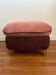 Siège, pouf vintage en velours côtelé rose et violine
