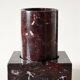 Brutalist marble ashtray and cigar holder.