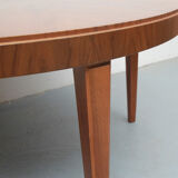 1950s round coffeetable in walnut