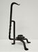 Brutalist candle holder design iron black patina 60s