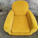 Pair of mustard club chairs
