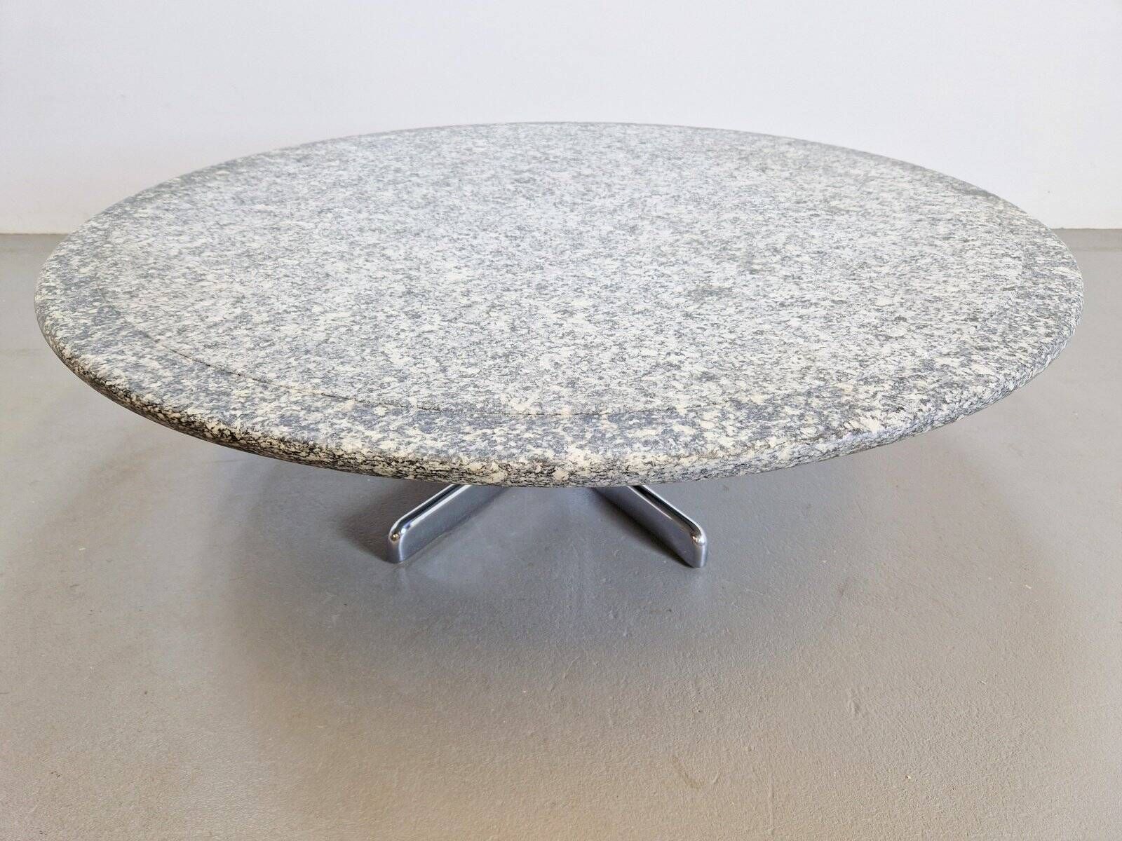Round Granite Coffee Table by Ammannati & Vitelli for Bruno Brunati, Italy, 1970s