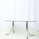 Dining table with double tubular chrome base, 1970s
