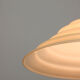 Mid-century Yellow Glass & Brass Pendant Lamp