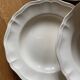 Set de 8 assiettes creuse "Ivoire à godrons" Digoin Sarreguemines