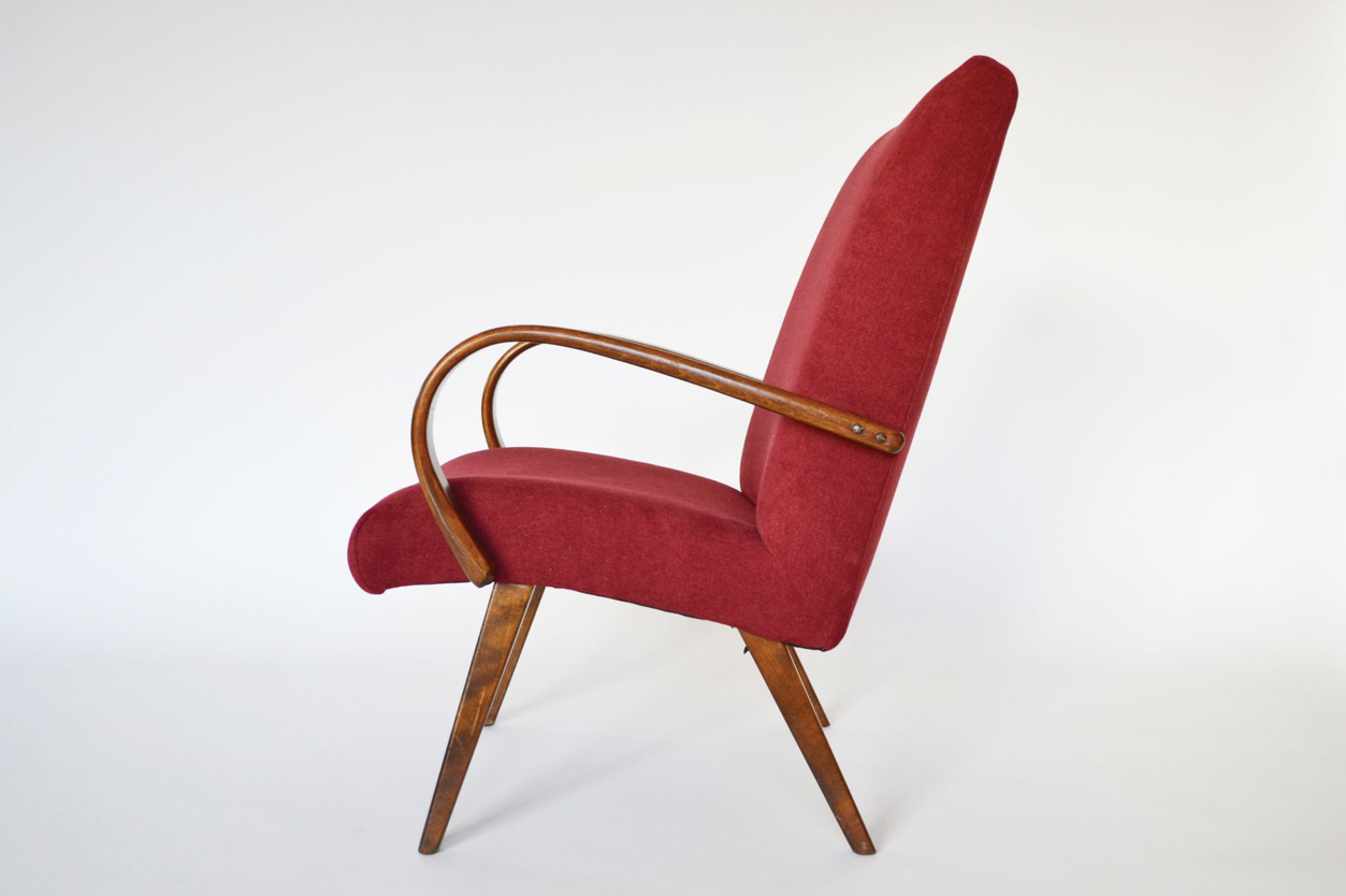 Pair of armchairs model 53 by Jaroslav Smídek for TON, years 1960
