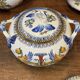 Tea and coffee service in Gien earthenware from the late 19th century with Renaissance decoration.