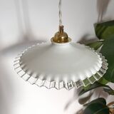 Suspension in flat serrated opaline from the 1950s - many models available