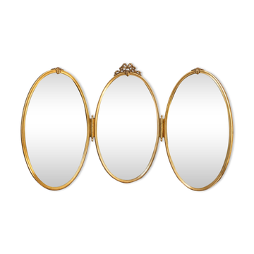 Louis XV style triptych mirror
