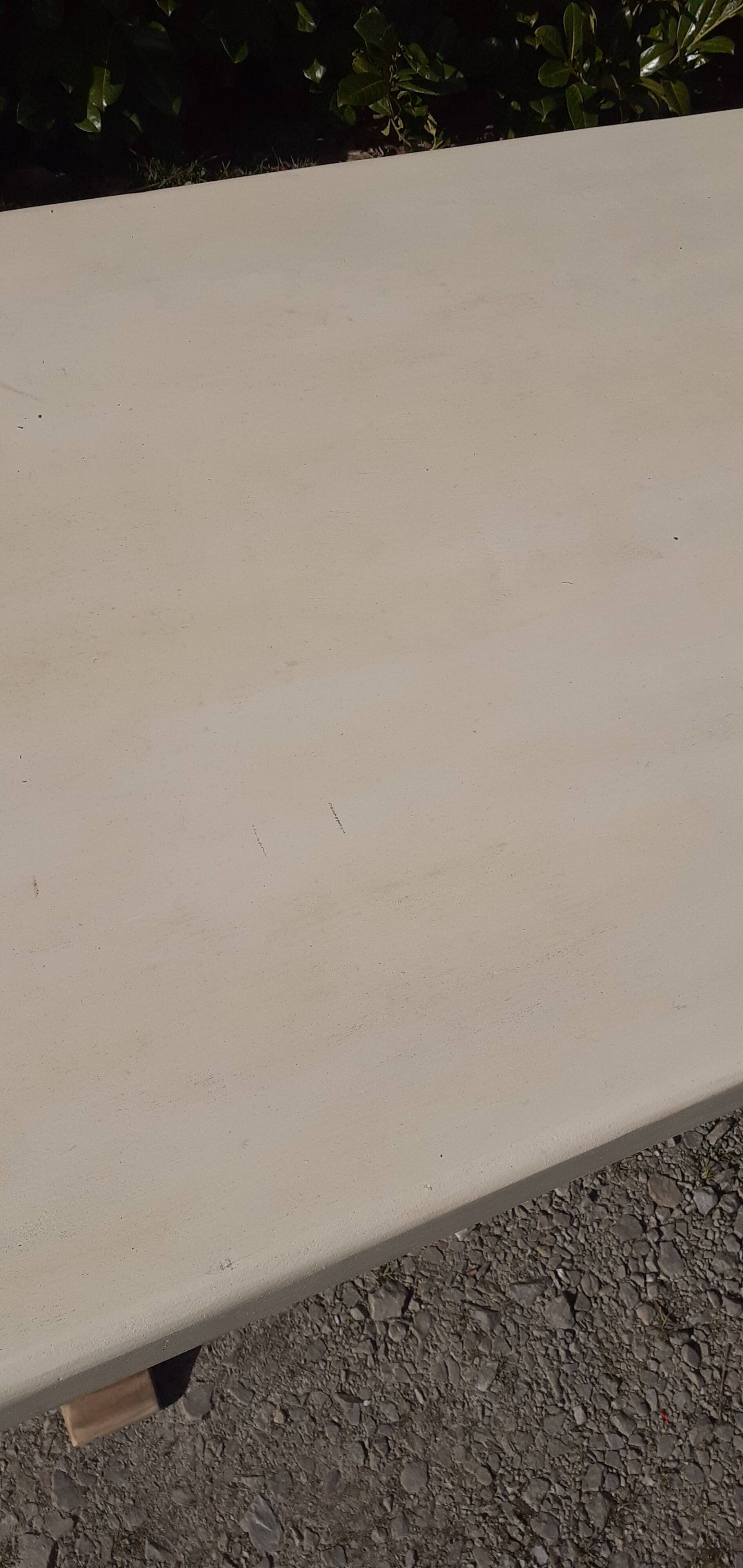 Table monastère chêne bois brut blanc