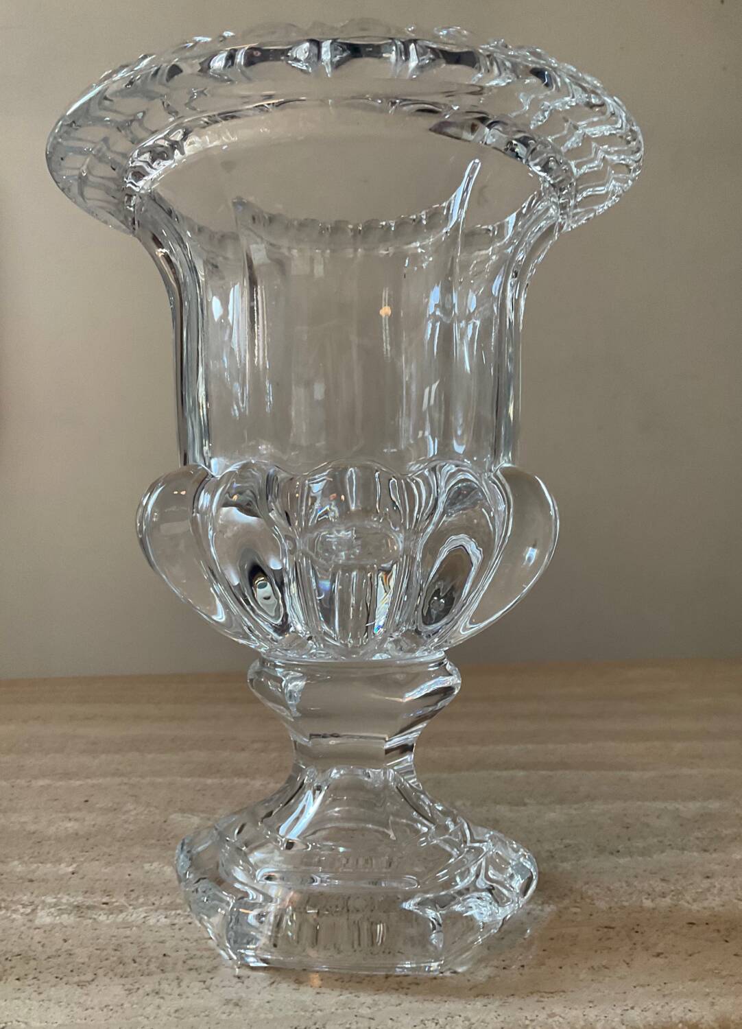 Paire de vase Médicis en cristal