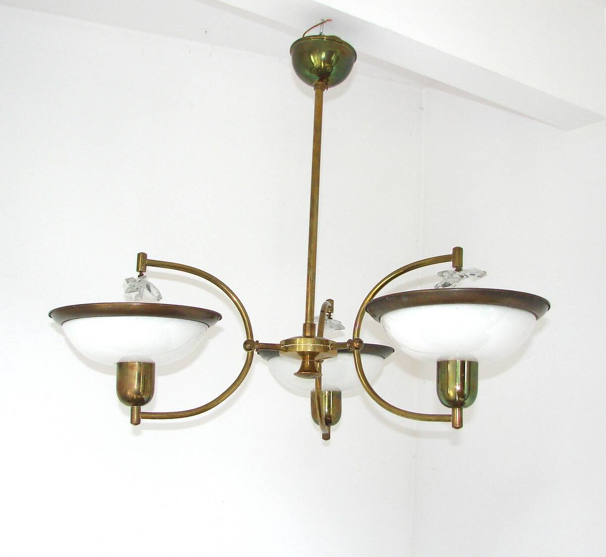 A stylish chandelier from the 1960s,
