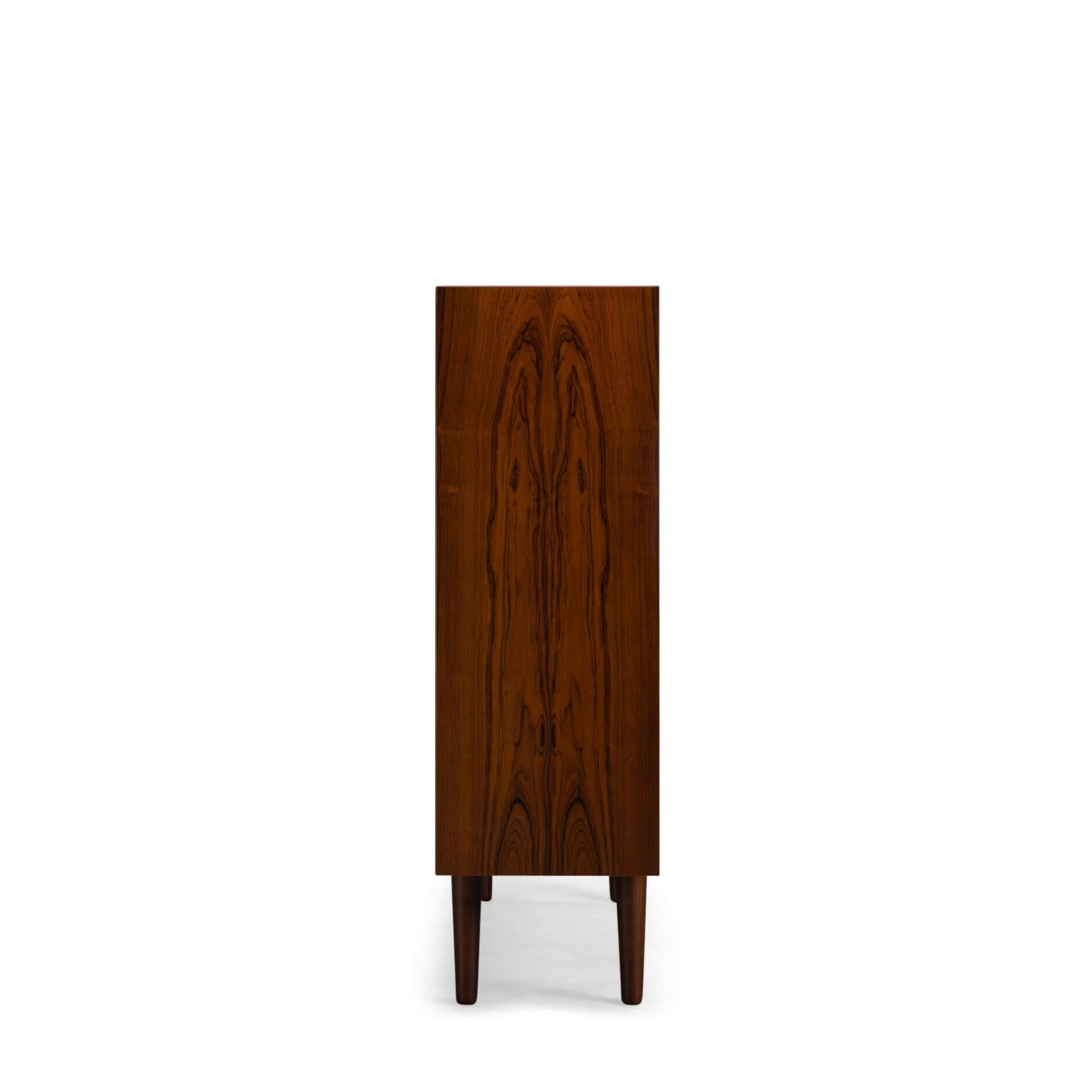 Danish Design Rosewood Low bookcase by Hundevad & Co, 1960s