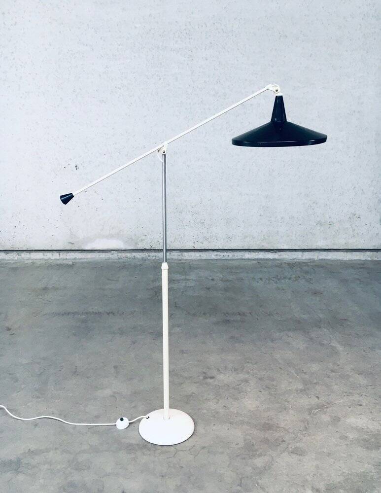 Panama Floor Lamp in Black by Wim Rietveld for Gispen, 1957