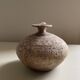 Antique Mediterranean terracotta jar H12.5cm