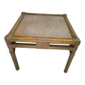 Table basse en rotin maugrion