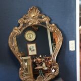 Console with mirror