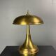 Midcentury Italian modernist brass dome mushroom table lamp, 1960s