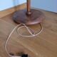 Art Deco lamppost with tablet, wooden