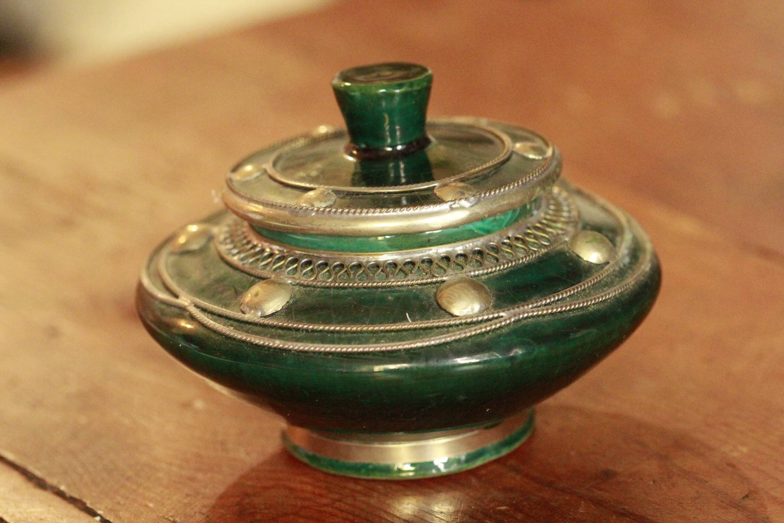 Moroccan ceramic ashtray