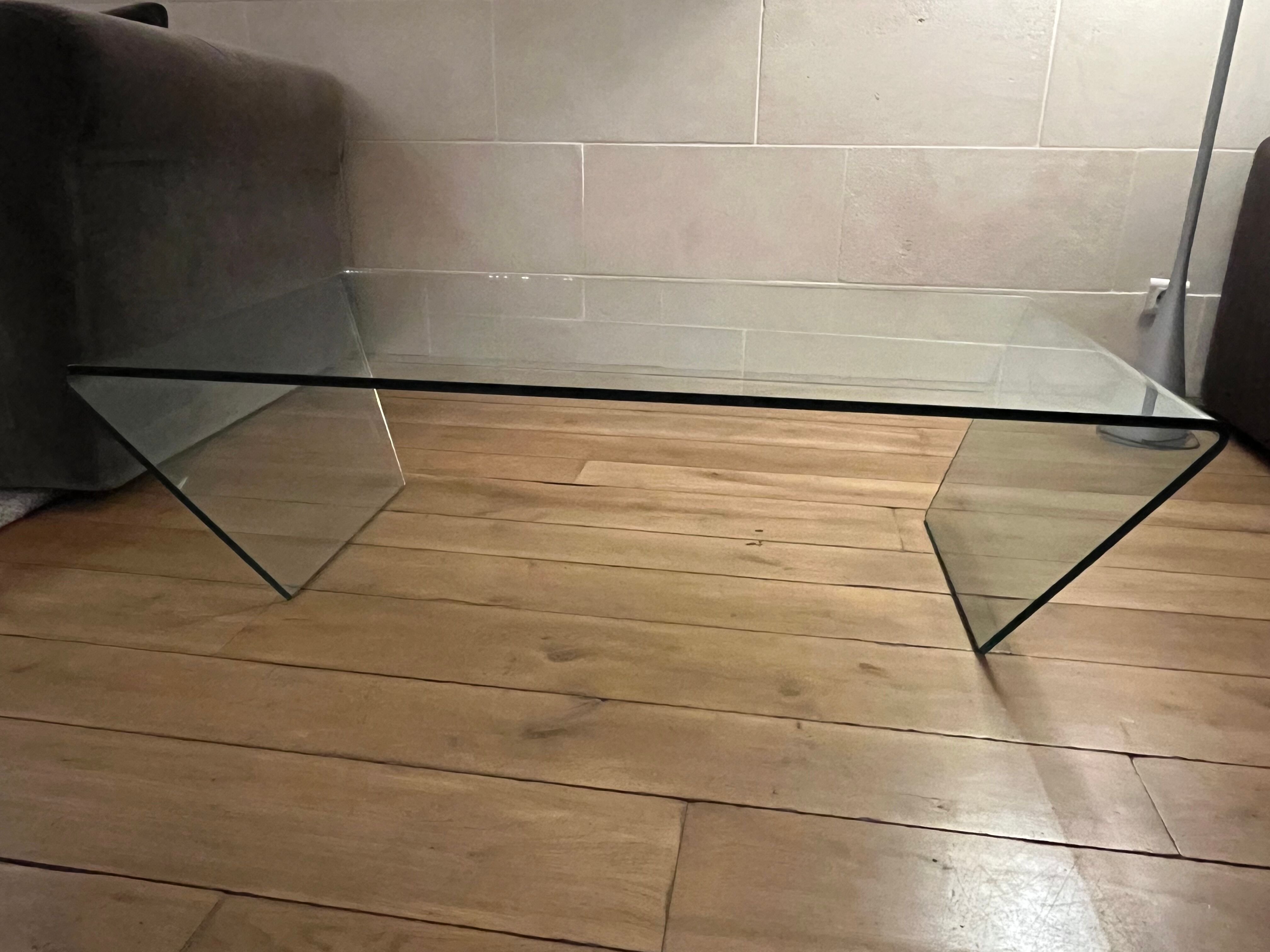 Glass coffee table bo concept
