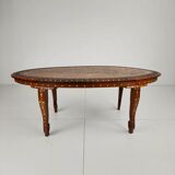 20th century Anglo-Indian inlaid bone coffee table