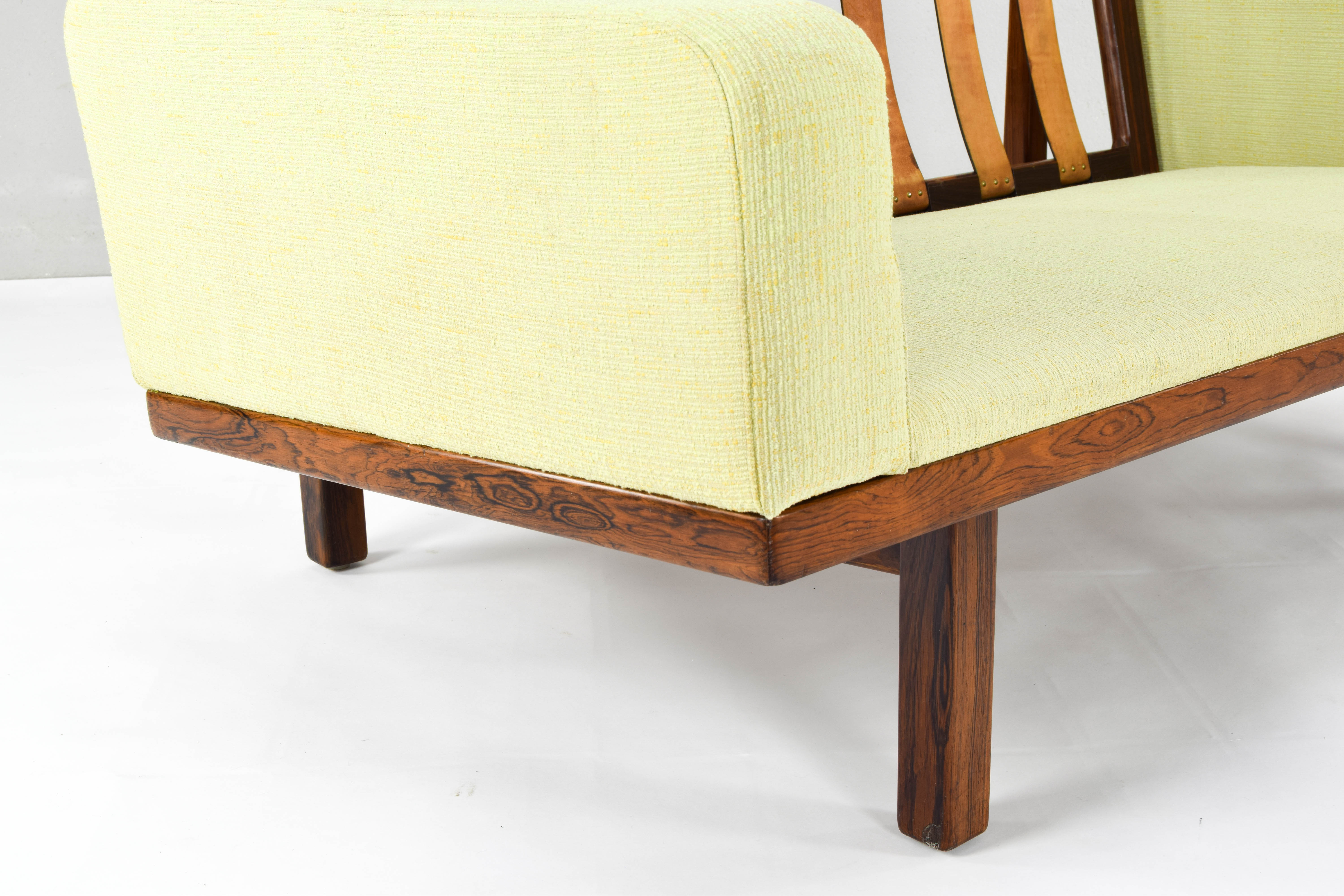 Eric merthen scandinavian modern tornado sofa 2-seater for ire möbler sweden 60s
