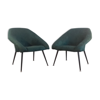 Pair of vintage armchairs EWA, Poland 1970