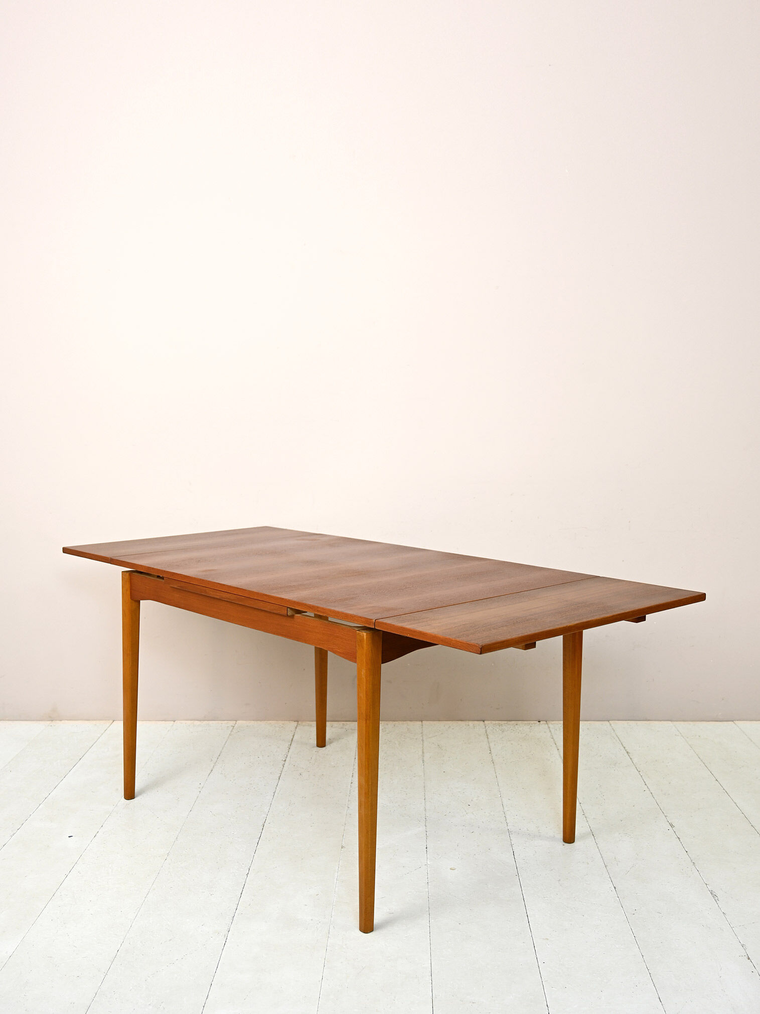 Scandinavian extending teak table